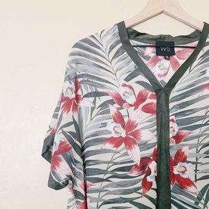 W5 Concepts Anthropologie Tropical Floral Blouse M